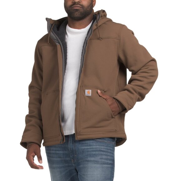 CARHARTT Coffee Big And Tall Super Dux Active Jacket - Picture 1 of 2